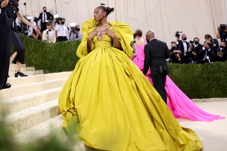 This image has an empty alt attribute; its file name is normani-2021-met-gala-dress.jpg